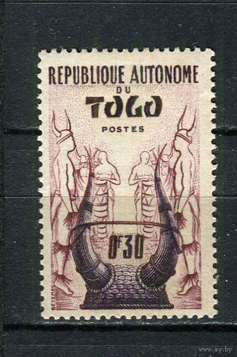 Автономная Республика Того - 1957 - Головной убор 30С - [Mi.227] - 1 марка. MH.  (Лот 60De)