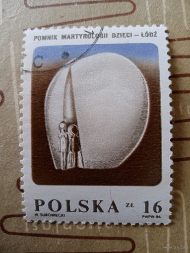Польша 1984. Памятник детя в Лодзи