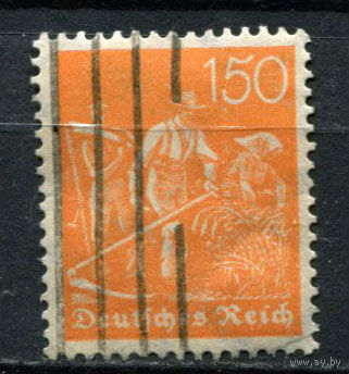 Рейх (Веймарская республика) - 1921/1922 - Косари 150 Pf - [Mi.189] - 1 марка. Гашеная.  (Лот 56BD)