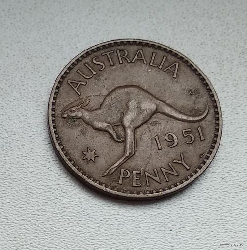 Австралия 1 пенни, 1951 "PL" - Лондон  2-18-6