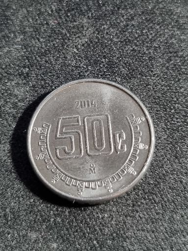 Мексика 50 сентаво 2014