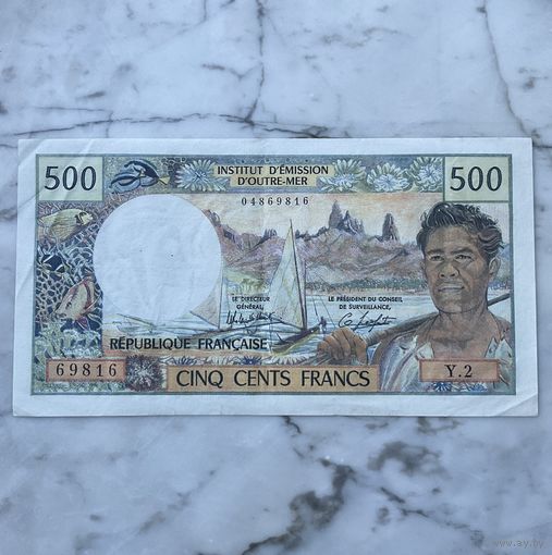Таити 500 франков 1983 г.