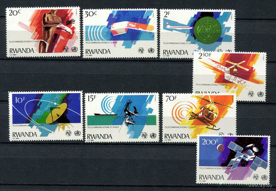 Руанда - 1981 - Телекоммуникации и зворовье - [Mi. 1127-1134] - полная серия - 8 марок. MNH.