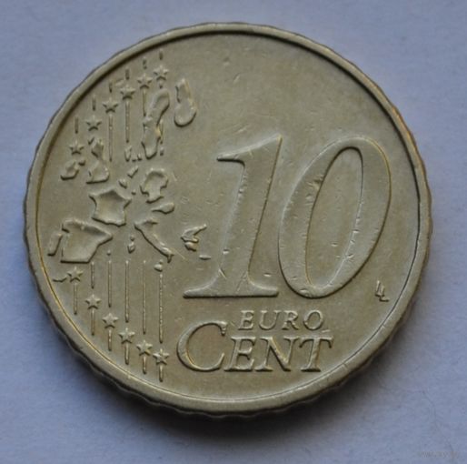 Германия, 10 евроцентов 2002 г. (F)