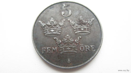Швеция 5 эре 1947