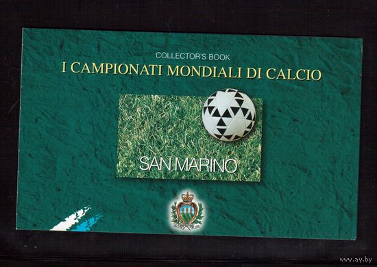 Сан-Марино-1998 (Мих.1178-1180) , **   Спорт , ЧМ по футболу, буклет