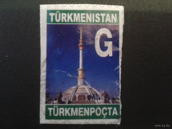Туркменистан 2003 шпиль здания правительства, 122 м