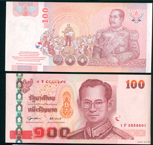 Тайланд 100 бат UNC