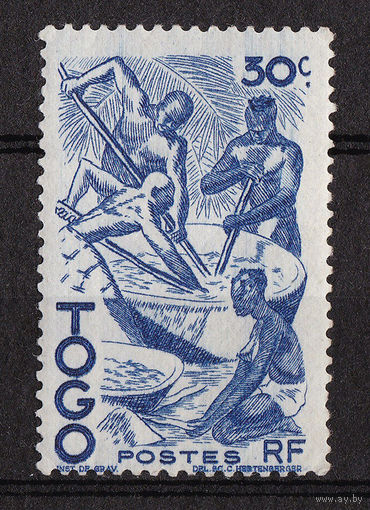 Французские колонии. Того - 1947 - Производство пальмового масла. **MNH