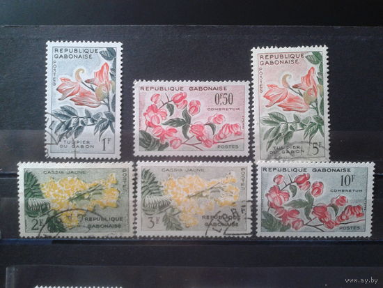 Габон 1961 Цветы Полная серия