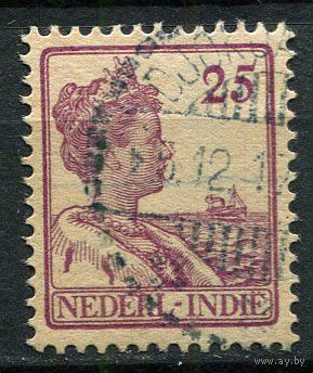 Нидерландская Индия - 1914/1915 - Королева Вильгельмина 25С - [Mi.120] - 1 марка. Гашеная.  (Лот 74EX)-T25P5
