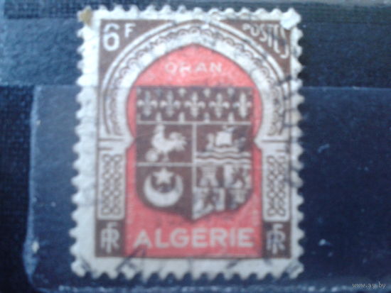 Алжир, колония Франции 1947 Герб 6фр