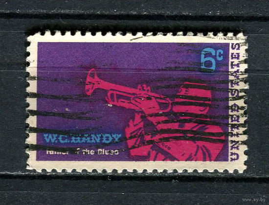 США - 1969 - Композитор Уильям Кристофер Хэнди - [Mi. 982] - полная серия - 1 марка. Гашеная.  (Лот 39Dc)