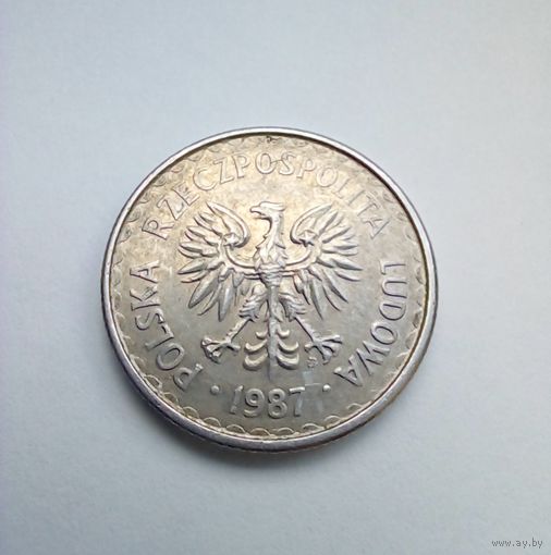 Польша 1 злотый 1987 г (1)