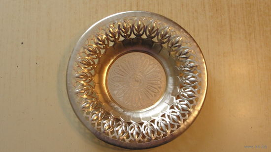 Тарелка декоративная, алюминиевая 25см