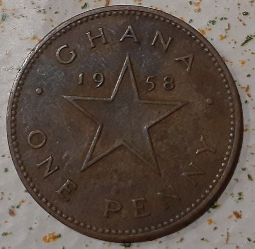 Гана 1 пенни, 1958 (1-5-75)