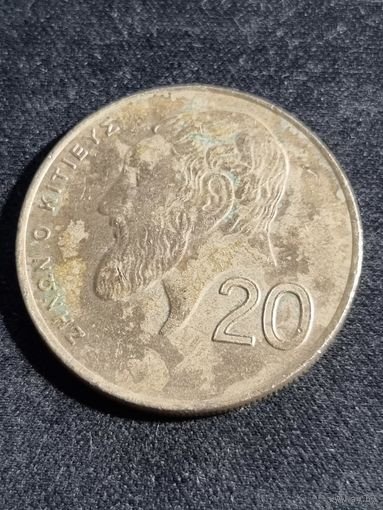 Кипр 20 центов 1994