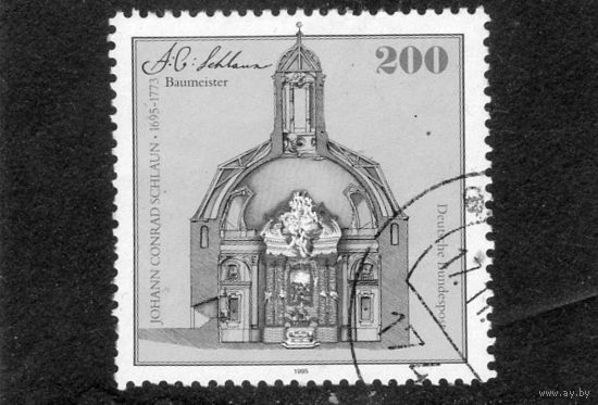 Германия. Mi:DE 1787,  300 лет со дня рождения. Иоганна Конрада Шлауна (1695-1773). 1995 г.