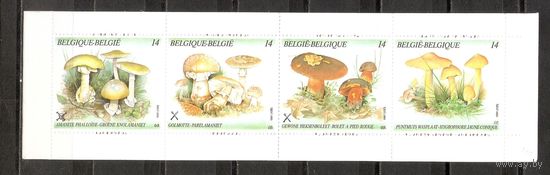 МС Бельгия 1991 Грибы буклет