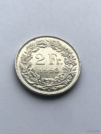 2 франка 1993 г., Швейцария