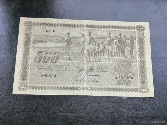 Финляндия 500 марок 1922