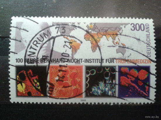 Германия 2000 100 лет институту тропической медицины Михель-3,5 евро гаш