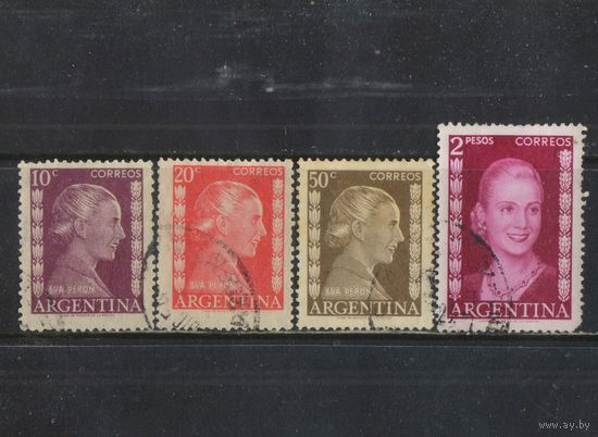 Аргентина 1952 Эвита Перон #593-4,598,601