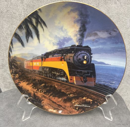 Декоративная тарелка Franklin Mint SOUTHERN PACIFIC Англия 20.5 см