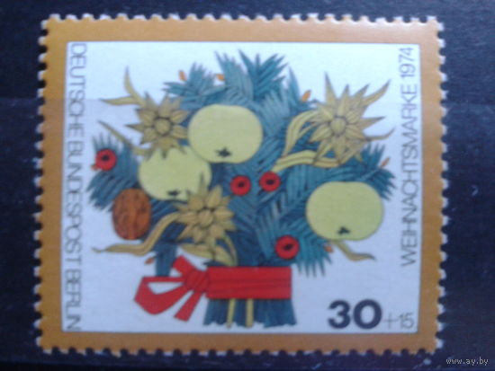 Берлин 1974 Рождество Михель-1,0 евро