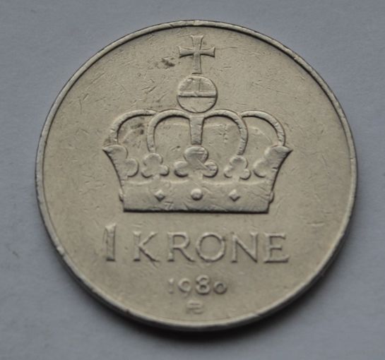Норвегия, 1 крона 1980 г.