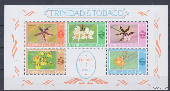 [1515] Тринидад и Тобаго 1978. Флора.Цветы.Орхидеи. БЛОК MNH