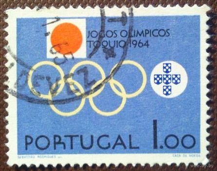 Португалия 1964. Олимпийские игры Токио-64. Марка из серии
