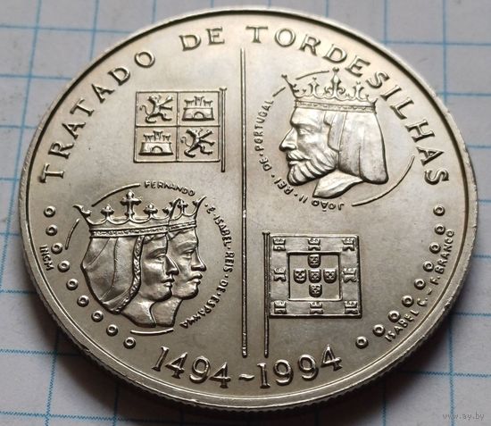 Португалия 200 эскудо, 1994 500 лет с момента заключения Тордесильясского договора       ( 1-5-3 )