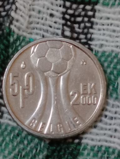 Бельгия 50 франков 2000 футбол редкая