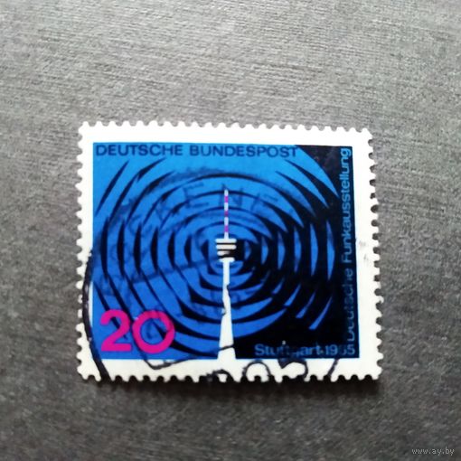 Марка германия 1965 год Радиовыставка