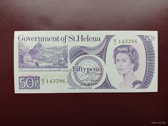 Остров Святой Елены 50 пенсов 1979 UNC