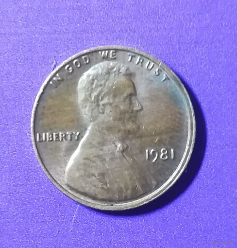 1 цент сша 1981 г.