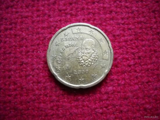 Испания 20 евроцентов 2000 г.