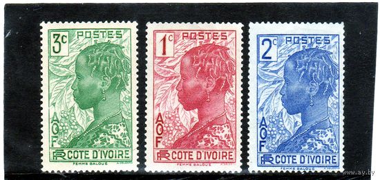 Кот-д`Ивуар. Ми-112,113,114. Baoule женщина. 1936.