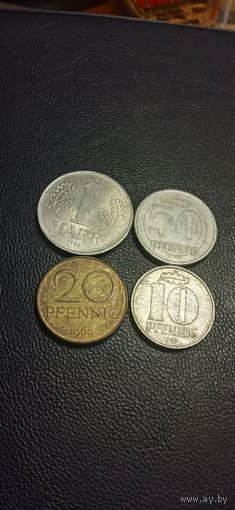 ГДР  4 монеты одним лотом