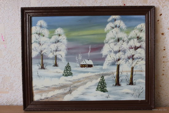 Картина Зима. Худ.Н.Люневич