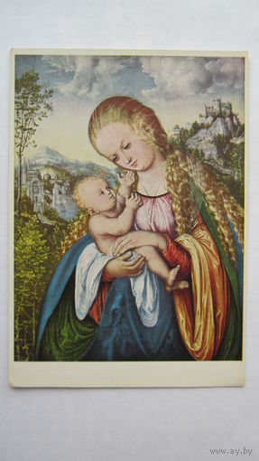 Кранах. Мария с ребенком. Издание Германии