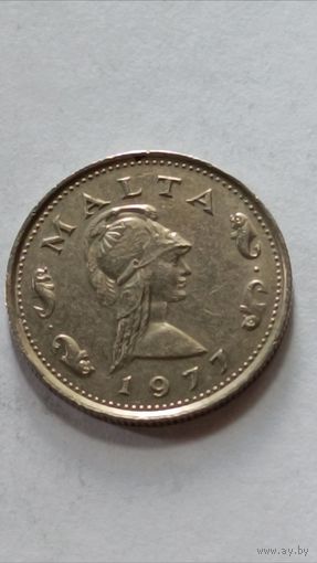 Мальта. 2 цента 1977 года.