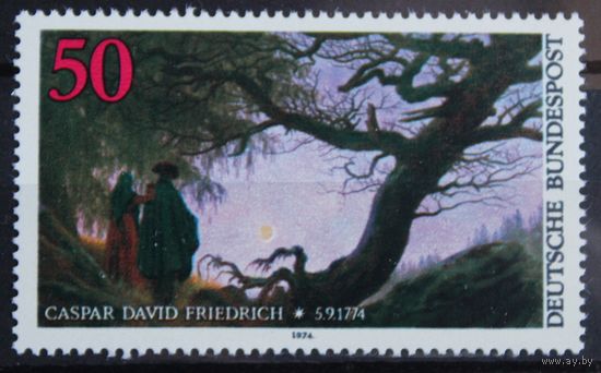 200 лет со дня смерти художника Каспара Давида Фридриха, Германия, 1974 год, 1 марка