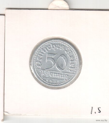 50 пфеннигов 1922 года Германии (А) 20-23 в холдере