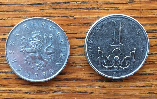 Чехия, 1 крона 1993