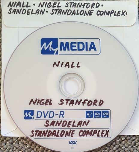 DVD MP3 дискография NIALL, Nigel STANFORD, SANDELAN, STANDALONE COMPLEX - 1 DVD