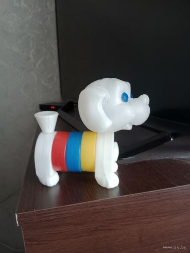 Игрушка собака разборная пластмасс СССР