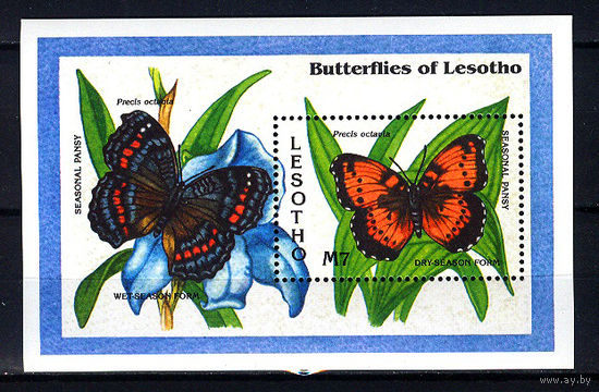 1993 Лесото. Бабочки