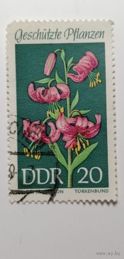 ГДР 1969. Охраняемые растения